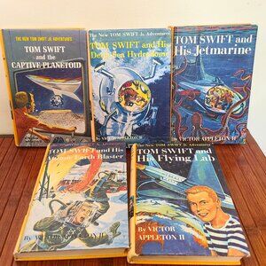 Five Tom Swift Hardcover YA Books